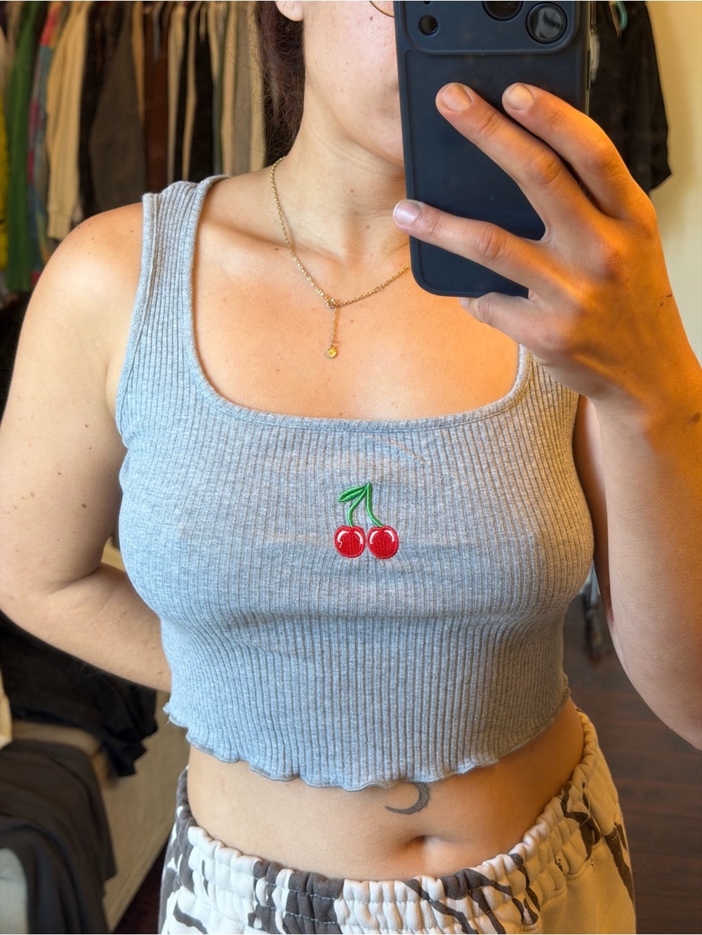 Cherry Crop Top